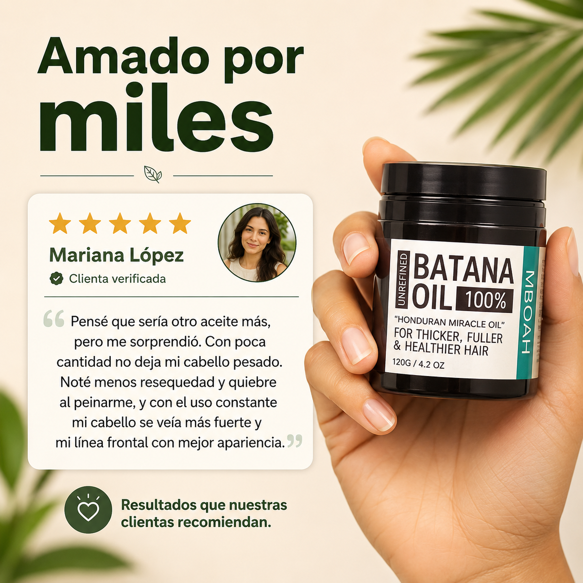 Aceite de Batana Reparador y Fortalecedor