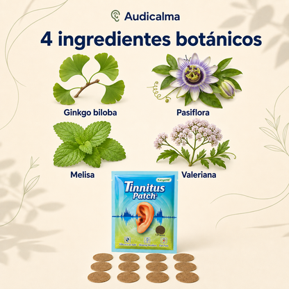 Parches para reducir los zumbidos y pitidos de forma natural en 2 semanas